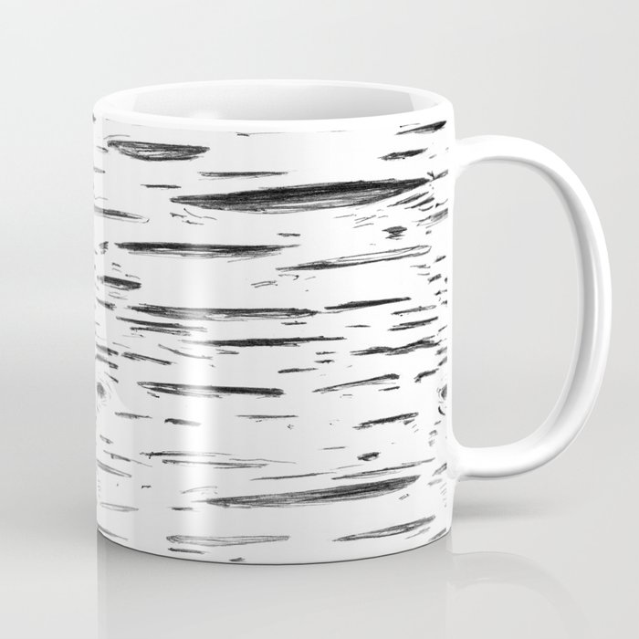 Birch Black and White Coffee Mug