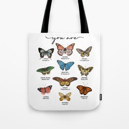 Butterfly Bible Verse Tote Bag