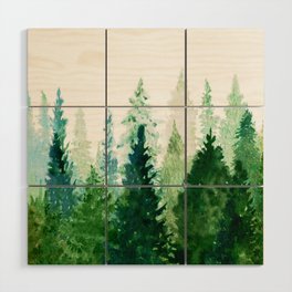 Pine Trees 2 Wood Wall Art