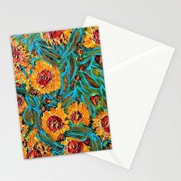 chrysanthemums' chorus Stationery Card