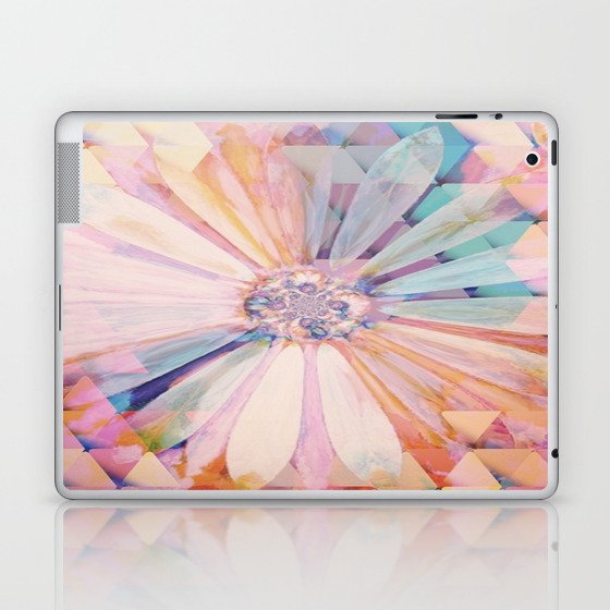 Daisies on Triangles Twilight Laptop & iPad Skin