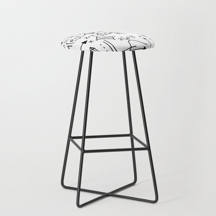 Physical Formulas and Phenomenon Math Equation - Physics  Bar Stool