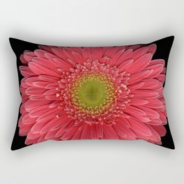 Coral Gerbera Daisy Rectangular Pillow