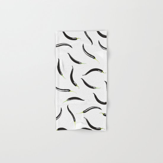 black chili peppers Hand & Bath Towel