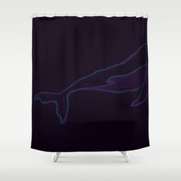 Whale. Shower Curtain
