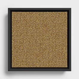 Gold Zigzag Framed Canvas