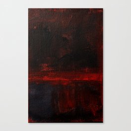 Mark Rothko Interpretation Red Blue Acrylics On Canvas Canvas Print