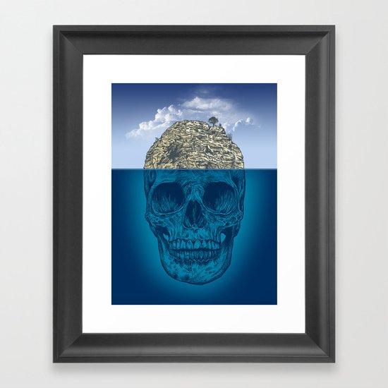 Skull Island Framed Art Print
