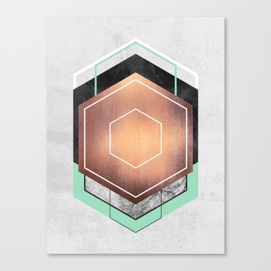 Hexagon Abstract #1 Canvas Print