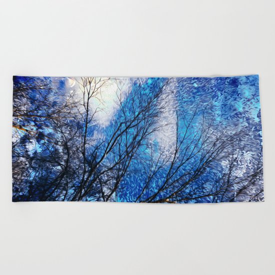 Wild Winter Beach Towel