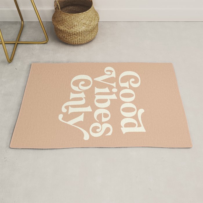 Good Vibes Only Rug by The Motivated Type Society6