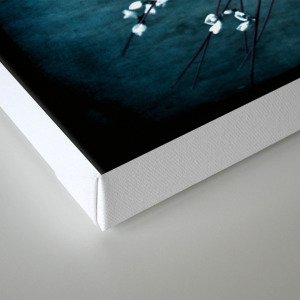 Blue and white Flowers Canvas Print by annestaub | Society6