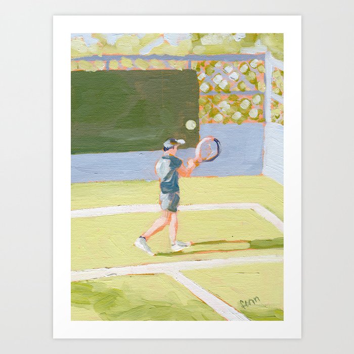Tennis Player Art Print