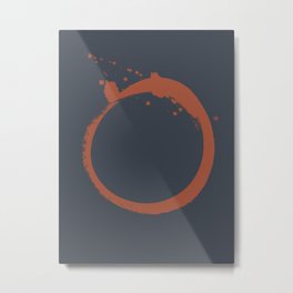 Solar Flare Metal Print | Cosmos, Japan, Scandinavian, Minimalism, Scandi, Brushstroke, Enso, Wabisabi, Zencircle, Minimal 