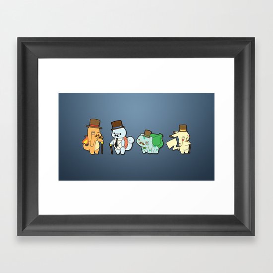 Poke Sirs Framed Art Print