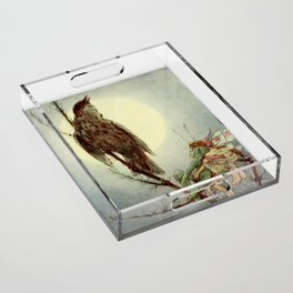 “A Thrush Sang to Me” by Alice B Woodward Acrylic Tray