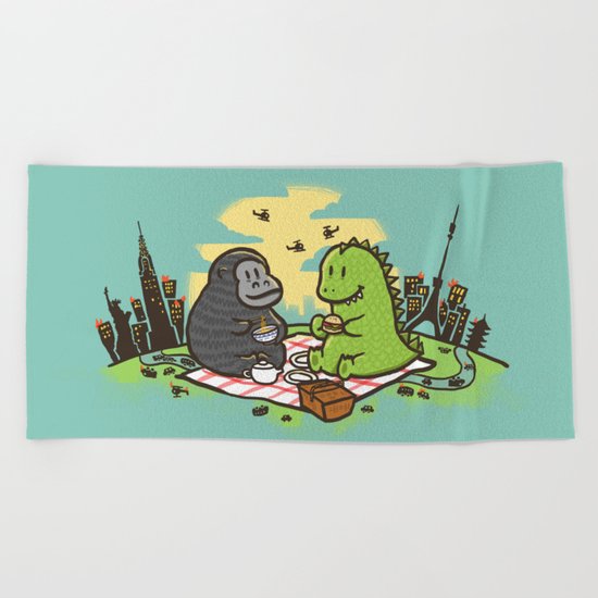 Let's have a break Beach Towel