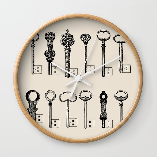 Usb Keys Wall Clock