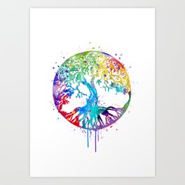 tree of life drawing colorful