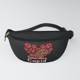 Dog Animal Hearts Cuter Than Cupid Valentines Day Fanny Pack