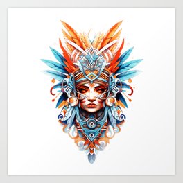 Aztec Designs Art Print