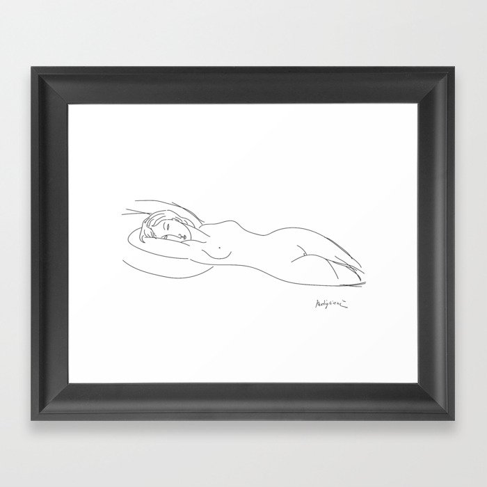 Modigliani - Nude In Bed Framed Art Print
