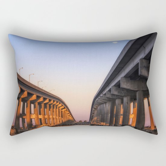 Between The Causeway Rectangular Pillow