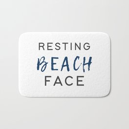 Resting Beach Face Bath Mat | Restingbeach, Beachlifestyle, Beachbum, Illustration, Restingbeachface, Vector, Other, Saltlife, Typography, Digital 