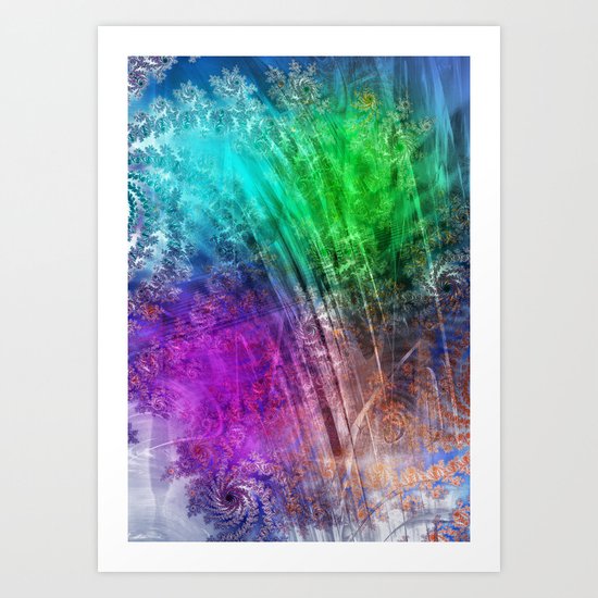 floatin through the love heaven Art Print