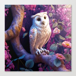 owl bird nature Canvas Print