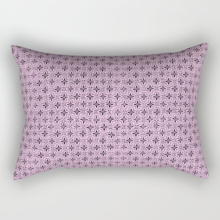 Purple Tiles Rectangular Pillow