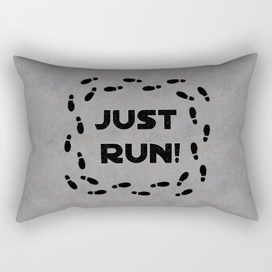 Just Run! Rectangular Pillow