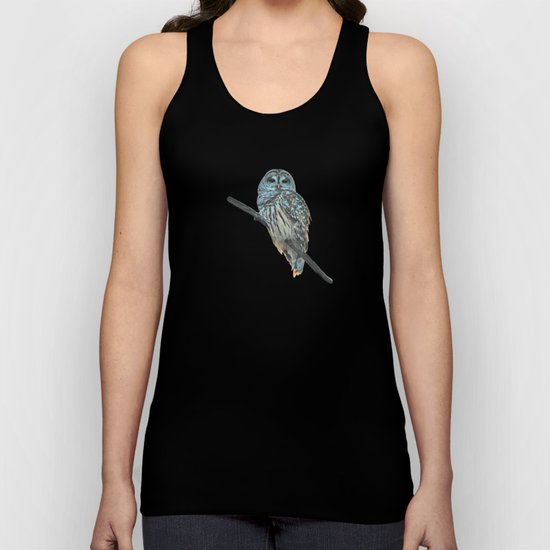 Barred Owl at Sunset Unisex Tank Top