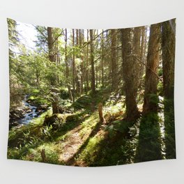 Playing in the Woods Wall Tapestry