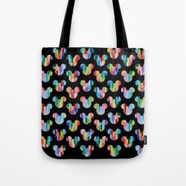 "Polka Mickey Mouse on Black" by Ann Marie Coolick Tote Bag