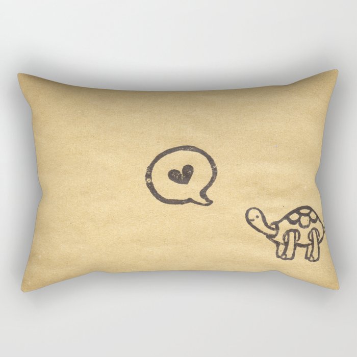 I Say Love Rectangular Pillow