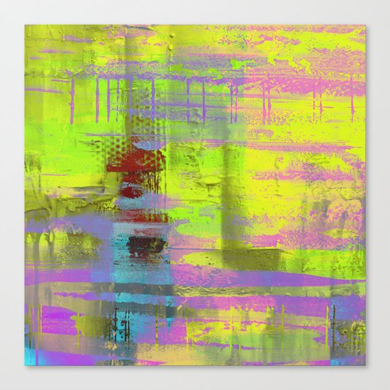 Abstract Thoughts 3 - Textured painting Canvas Print