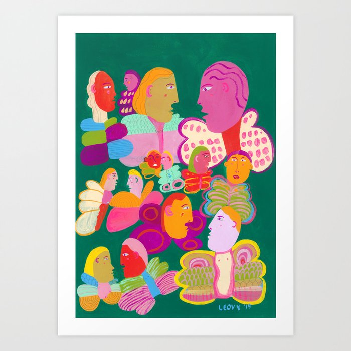 Social Butterflies Art Print