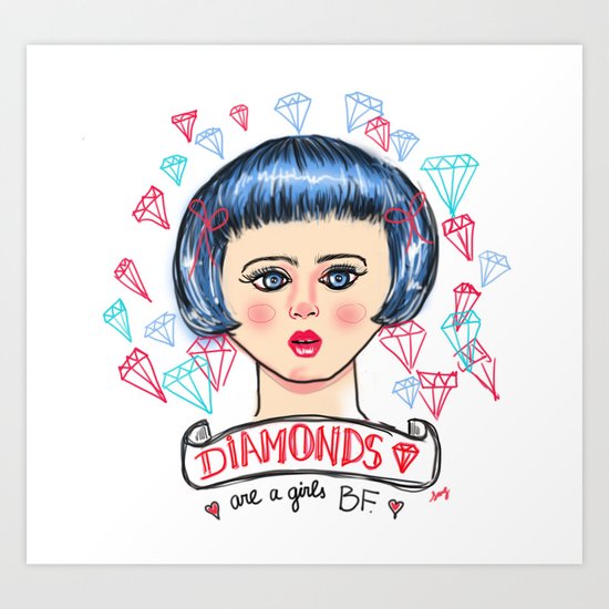 Little Frankie Art Print