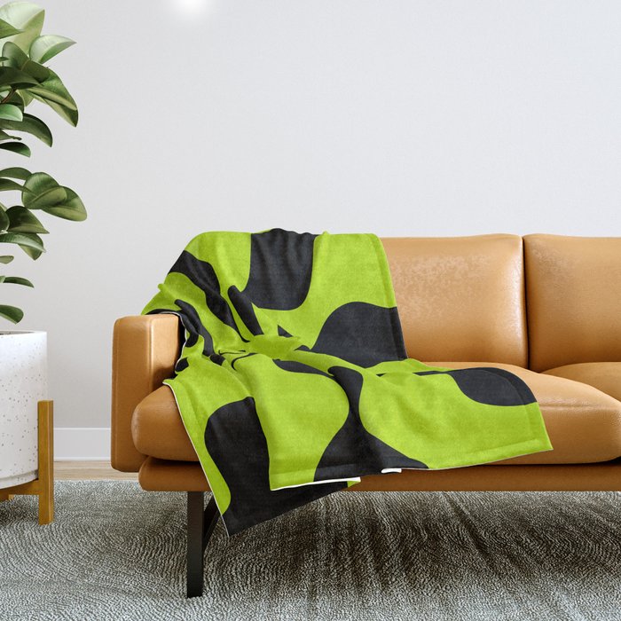 Lime green sales throw blanket
