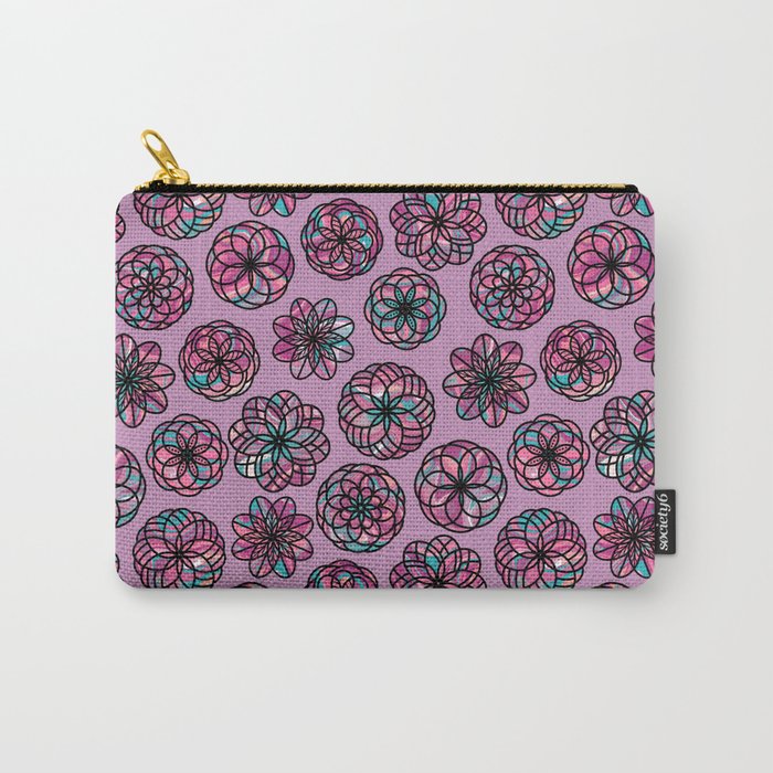 Mosaic Candy Shop - Lavender Swirl Carry-All Pouch