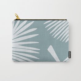 Wide Leaf Palms . Denim Blue Carry-All Pouch