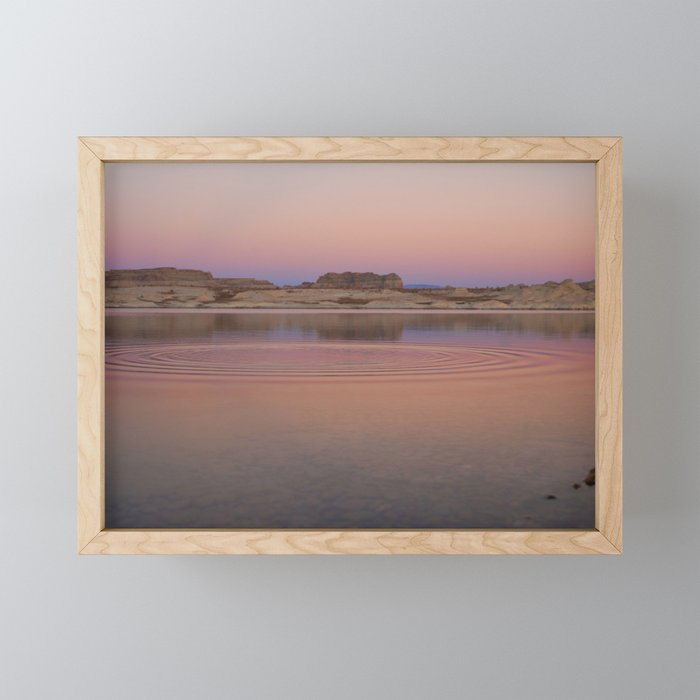 Lake Powell Sunset Framed Mini Art Print
