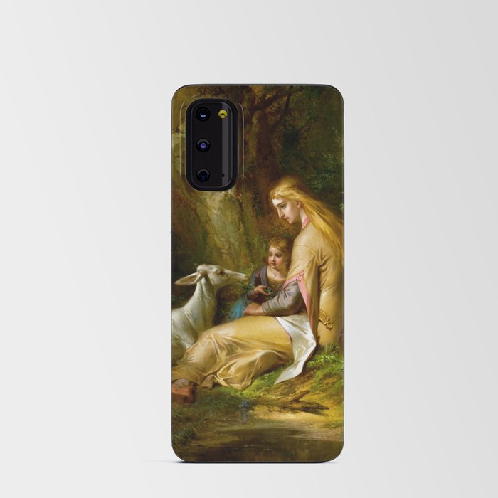 St. Genevieve of Brabant in the Forest by George Frederick Bensell Android Card Case