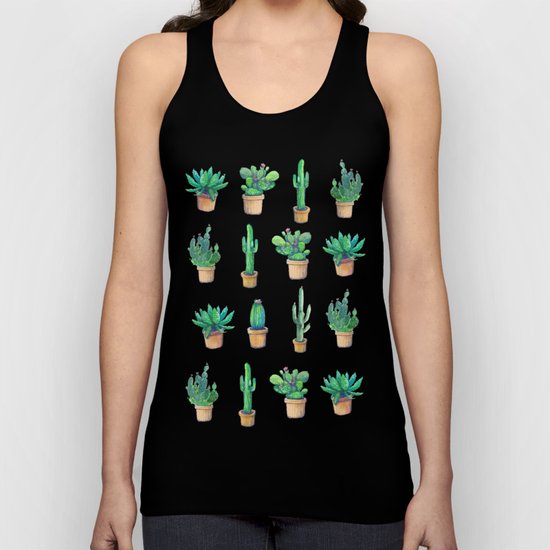 cactus pink, more cactus Unisex Tank Top
