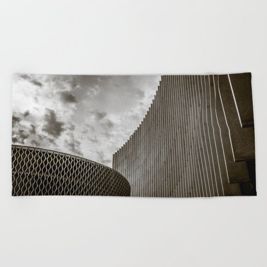 Texturized Brutalism Beach Towel