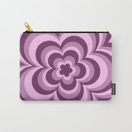 Groovy Lilac Flower Carry-All Pouch