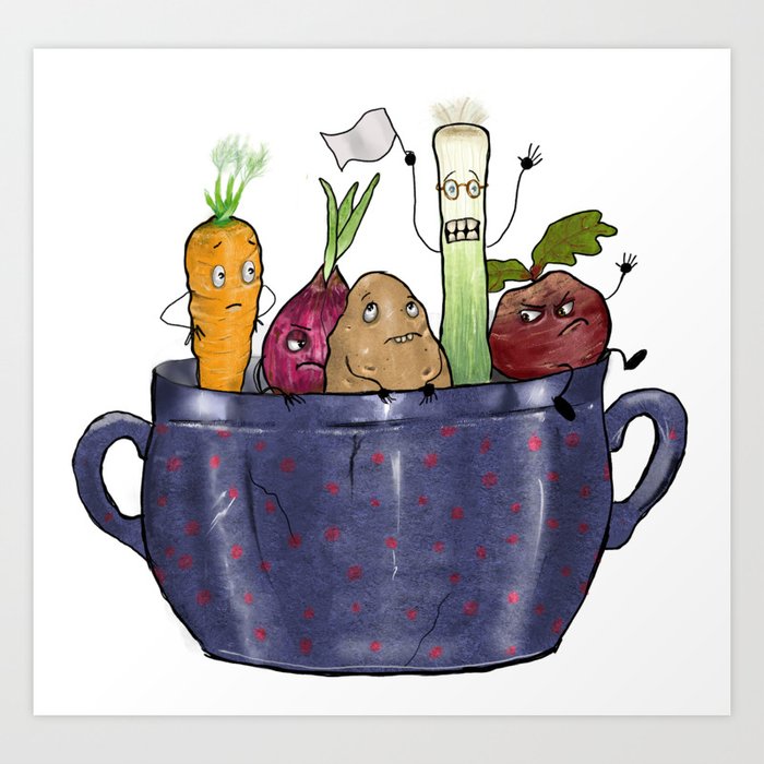 Vegetable Soup Art Print