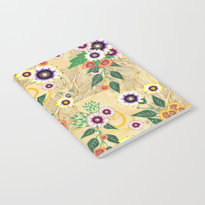 Psychedelic flowers  Notebook