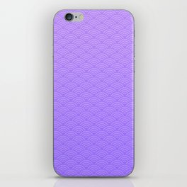 Japanese Purple Seigaiha Pattern iPhone Skin